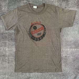 Men's Vintage 70's Sun Island Jamaicas Red Stripe Beer Brown T Shirt Tee Sz L